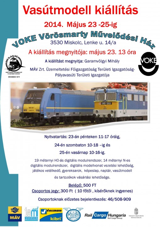 Vasútmodell Kiállítás Miskolc  - Vasútmodell Kiállítás